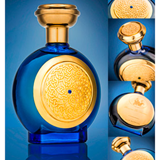 Унисекс аромат Boadicea The Victorious Blue Sapphire выпущен в 2013 году. Он принадлежит к семейству восточных ароматов. Этот парфюм сделан в честь 65-летия брака королевы Елизаветы и принца Филиппа. И композиция и  внешнее оформление создавались,  чтобы соответствовать атмосфере торжества. Сапфир и синий цвет в названии аромата неслучайно: это символы гармонии, верности и дружбы. Флакон Blue Sapphire упакован в покрытую атласом коробку.Верхние ноты композиции: лимон, апельсин, зеленые ноты. Композиция открывается яркими цитрусовыми аккордами лимона и апельсина в сочетании с зелеными нотами. В сердце Boadicea The Victorious Blue Sapphire - роза, индийский жасмин, кардамон. В базе -  амбра, пачули, уд.

