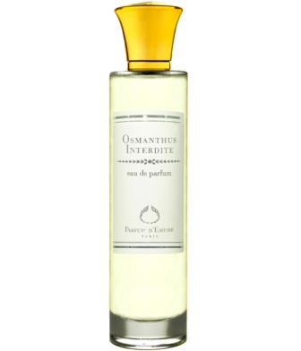 Osmanthus Interdite Parfum d`Empire - цветочно-фруктовый аромат, создан для женщин. Основные ноты композиции: мускус, кожа, фрукты, османтус, жасмин, чай, ароматная роза.

