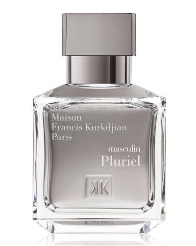 Новый мужской аромат Maison Francis Kurkdjian Masculin Pluriel выпущен в 2014 году. Он принадлежит к семейству фужерно-древесных  ароматов. В составе Masculin Pluriel - абсолют лаванды, кедр, ветивер, индонезийские пачули.
